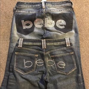 Bebe rhinestone jeans bundle 27